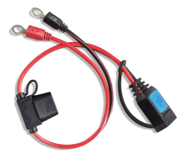 Victron Energy Anschlussleitung für IP65 Ladegeräte mit Sicherungshalter/ M8 Kabelschuh/M6 Schrauben