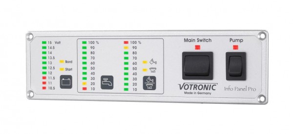 Votronic Info Panel Pro Kombinierte Tank- und Batterie-Überwachung