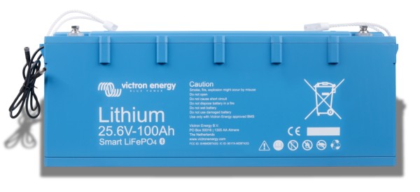 Victron Energy LiFePO4 Battery 25,6V/100Ah Smart - Lithiumbatterie für Bluetooth-App