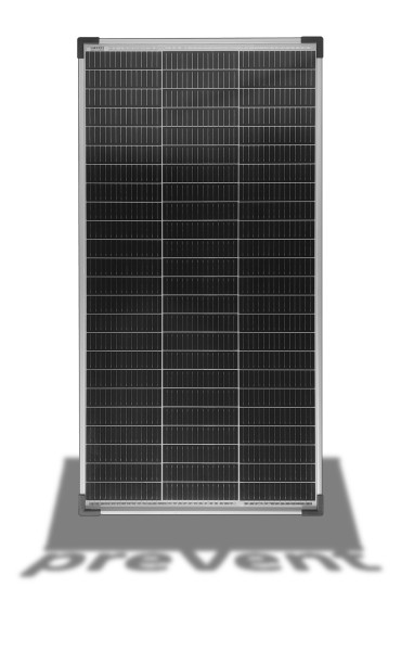 100 Watt Solarmodul S preVent monokristallin 12V/24V - 72 Zellen - 14 Busbar